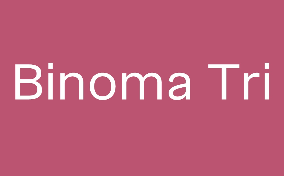 Binoma font big