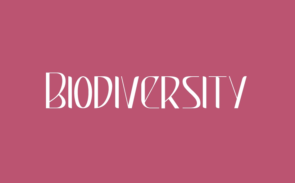 Biodiversity font big