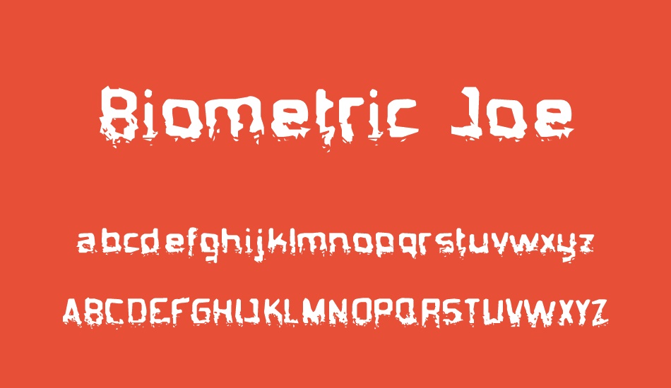 biometric-joe font