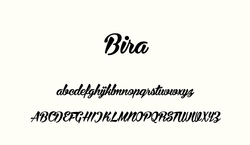 bira-personal-use-only font