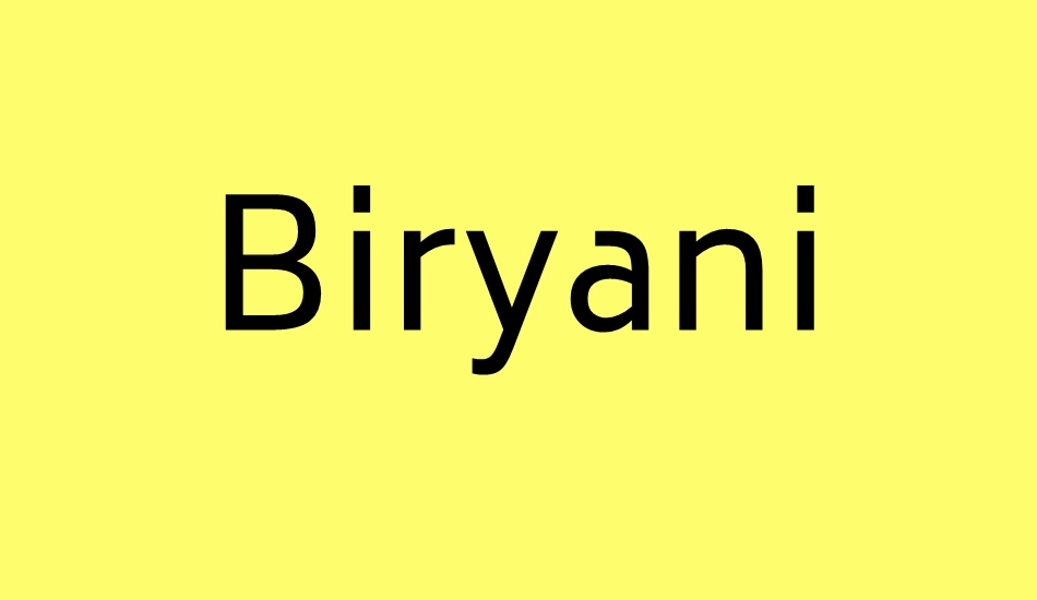 biryani font big