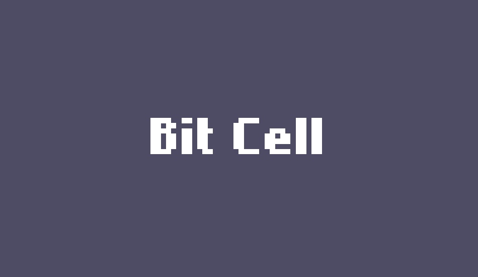 bit-cell font big
