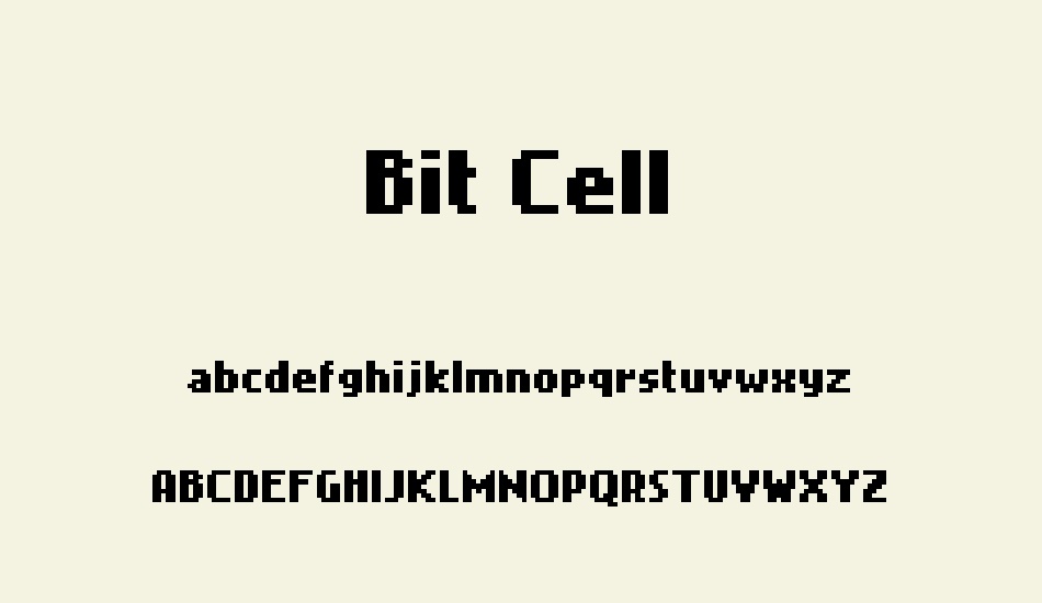 bit-cell font