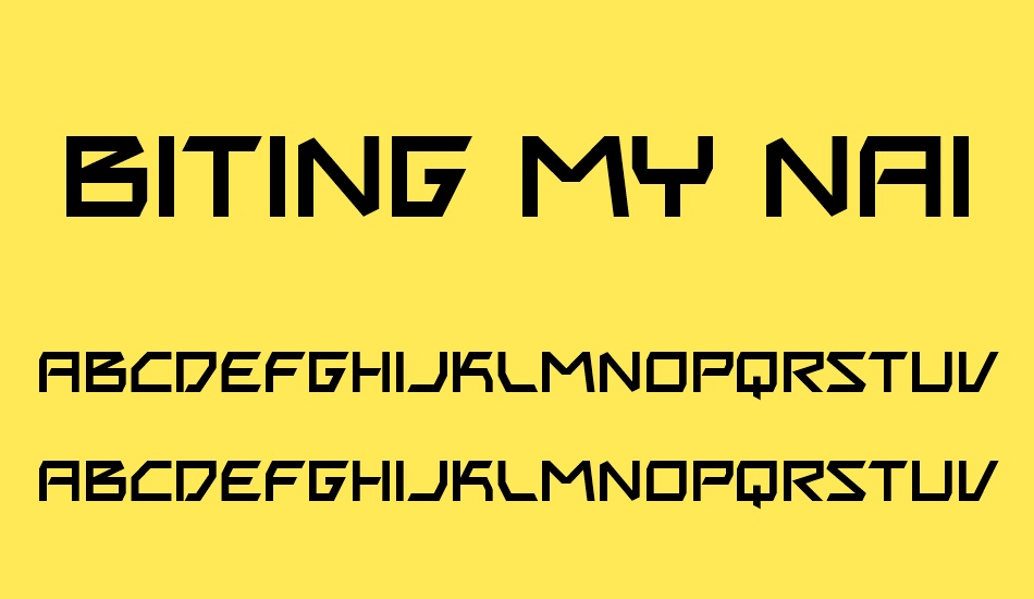biting-my-nails font