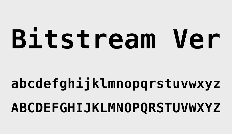 bitstream-vera-sans-mono font