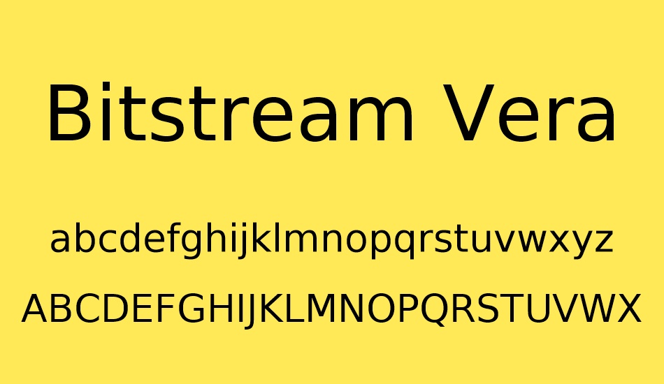 bitstream-vera-sans font