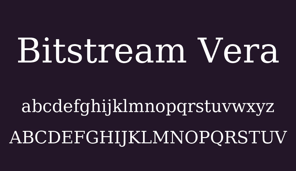 bitstream-vera-serif font