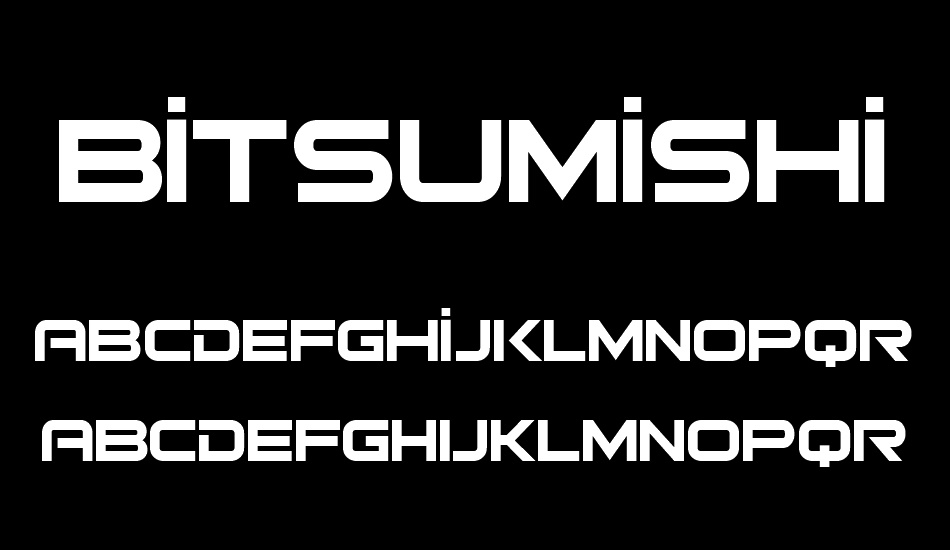 bitsumishi font