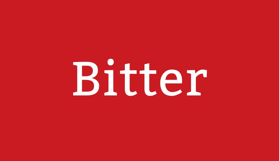 bitter font big