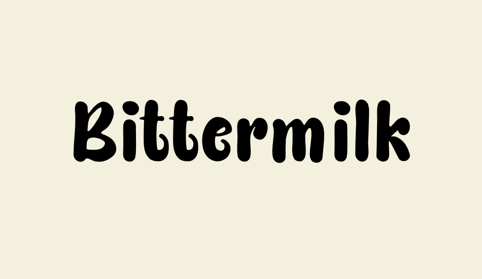 bittermilk font big