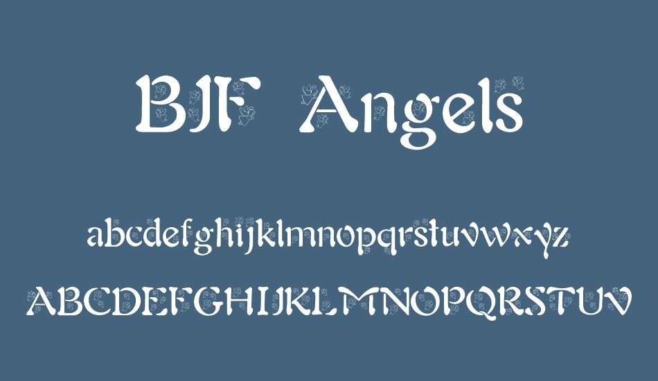 bjf-angels font