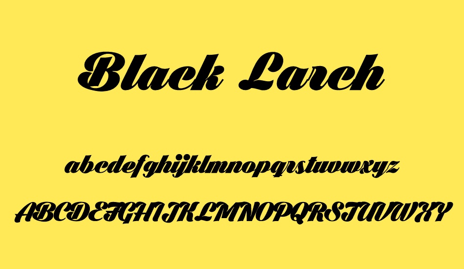 black-larch-personal-use-only font