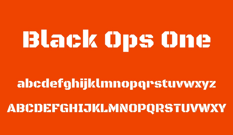 black-ops-one font