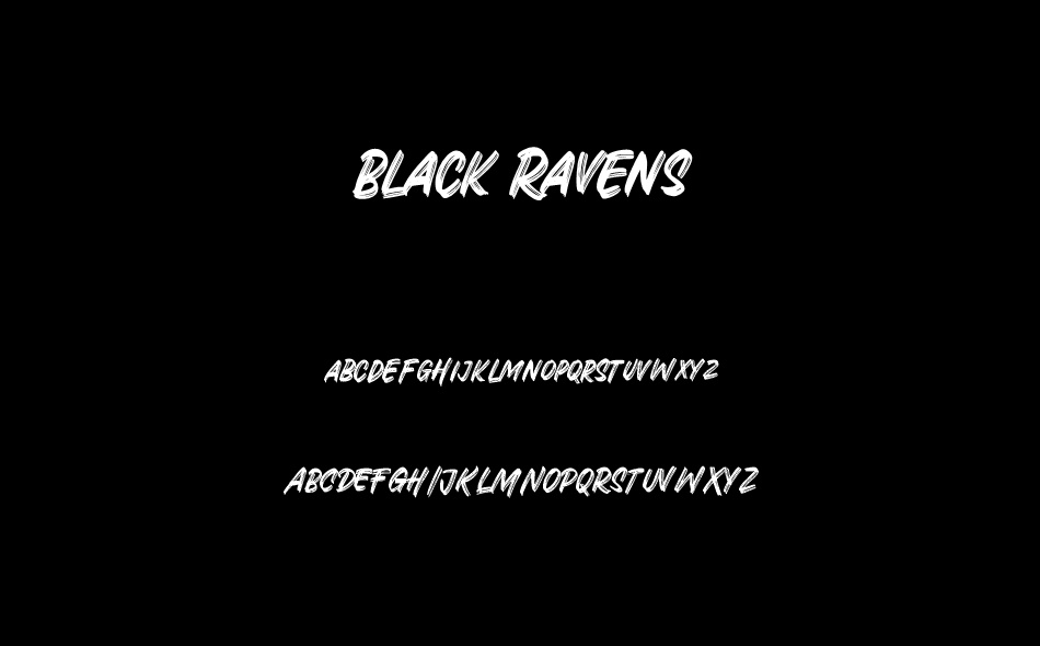 Black Ravens font