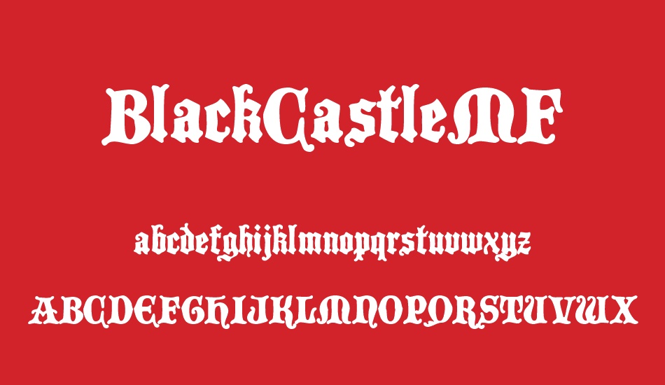 blackcastlemf font