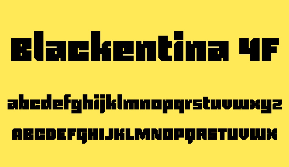 blackentina-4f font