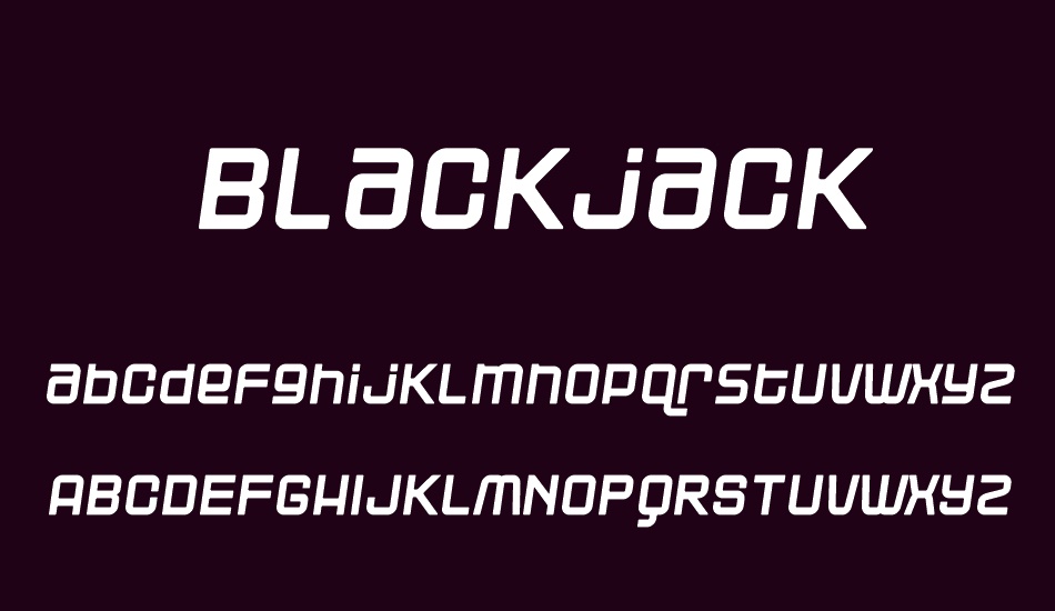 blackjack font