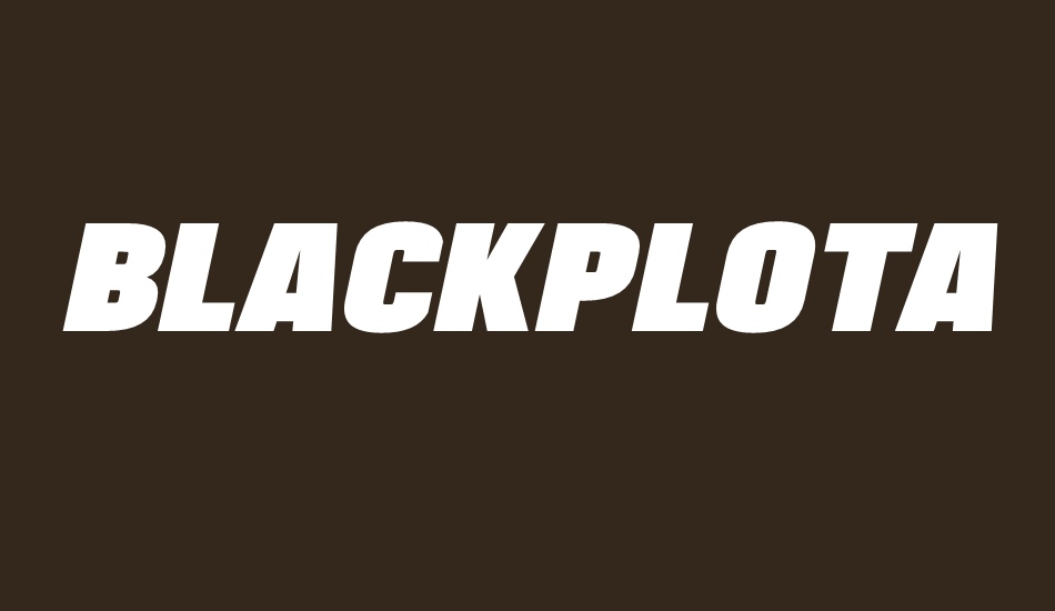 blackplotan font big