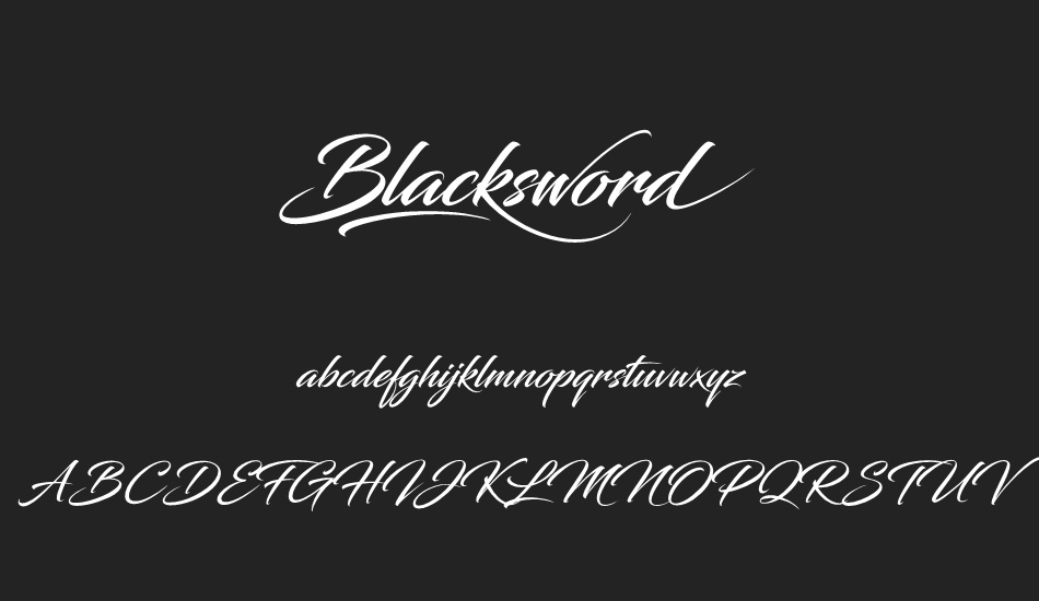 blacksword font