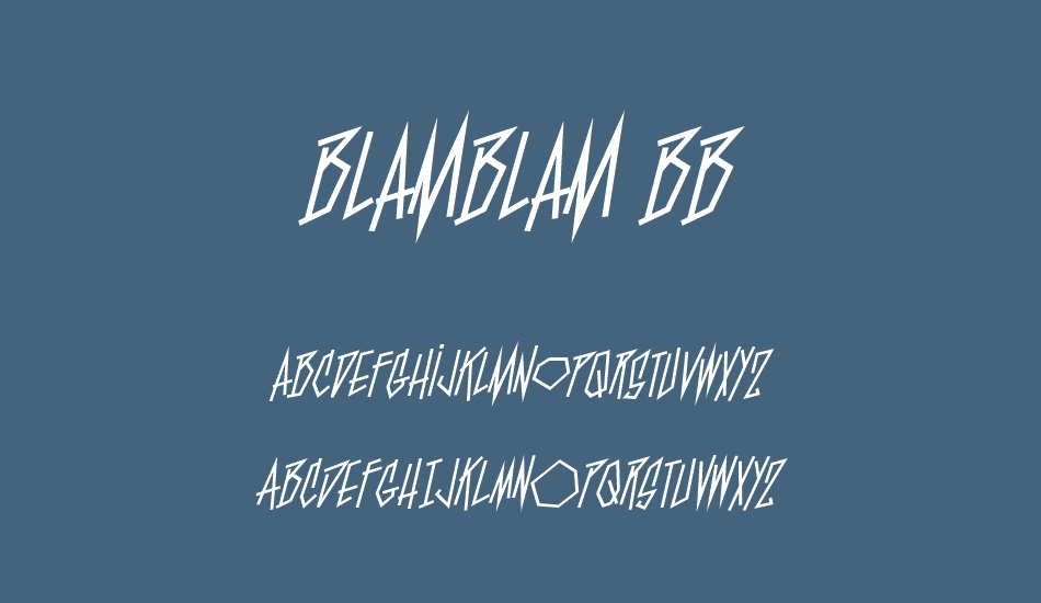 blamblam-bb font