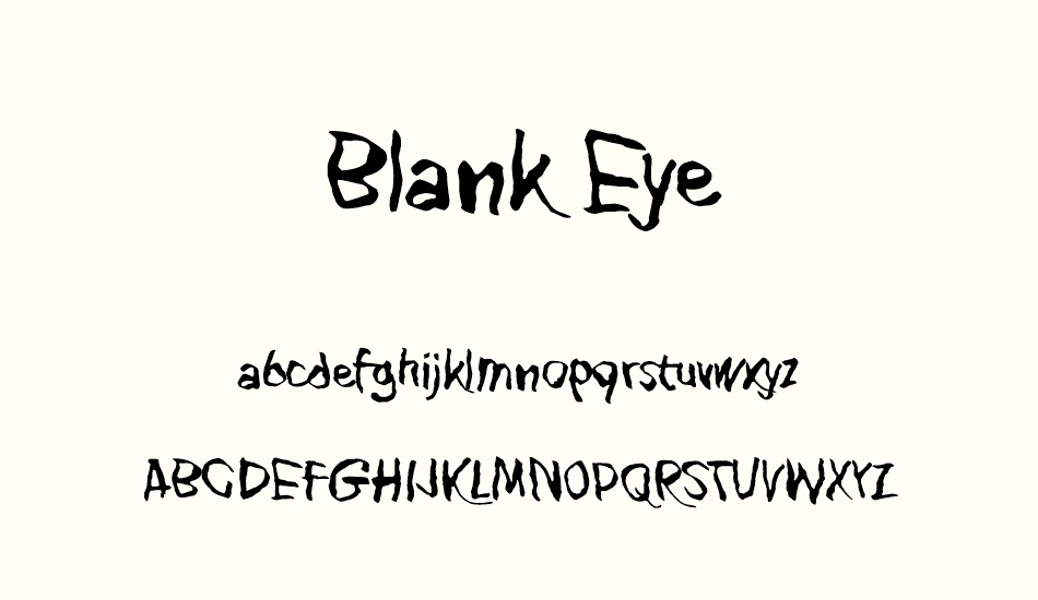 blank-eye font