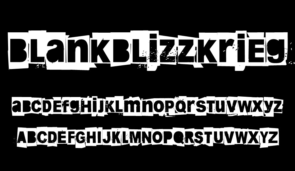 blankblizzkrieg font