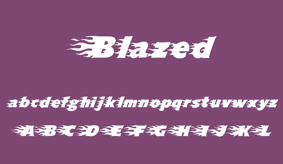 blazed font