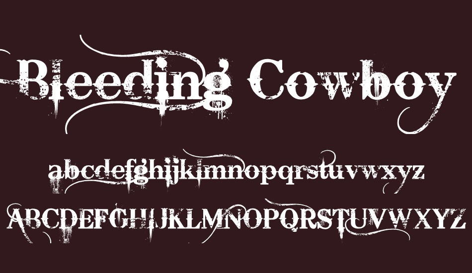 bleeding-cowboys font
