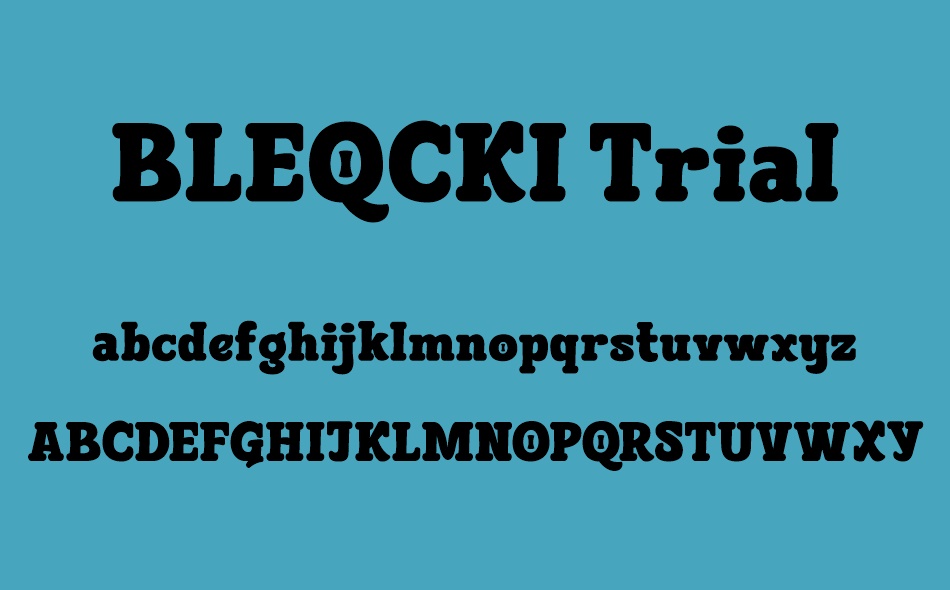 BLEQCKI Trial font