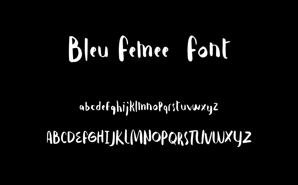 Bleu Femee font