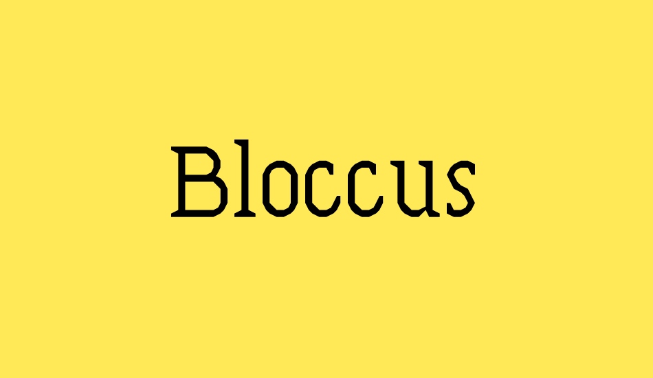 bloccus font big