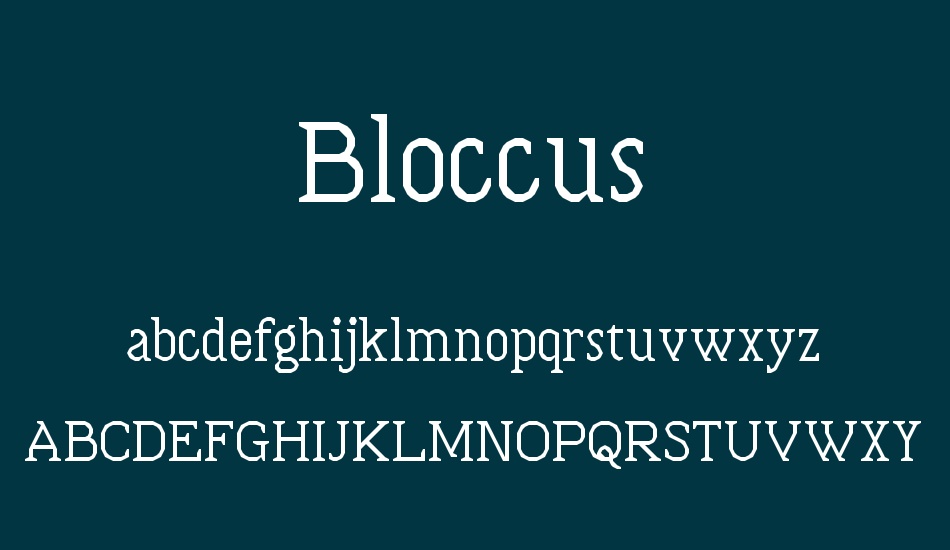 bloccus font