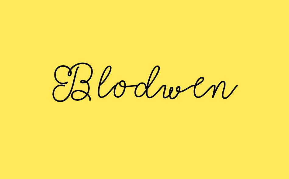 Blodwen font big