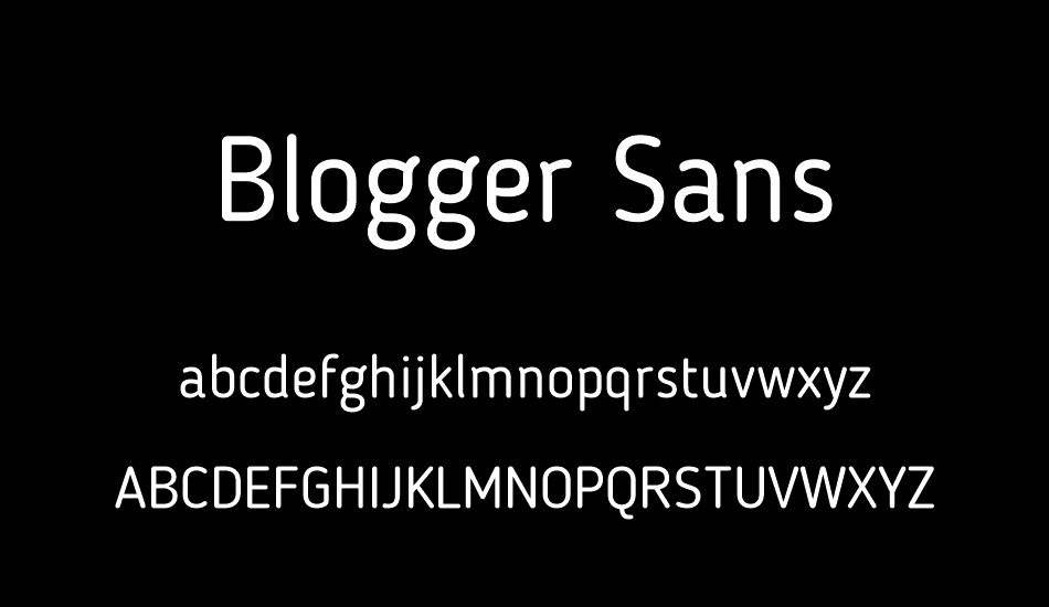 blogger-sans font