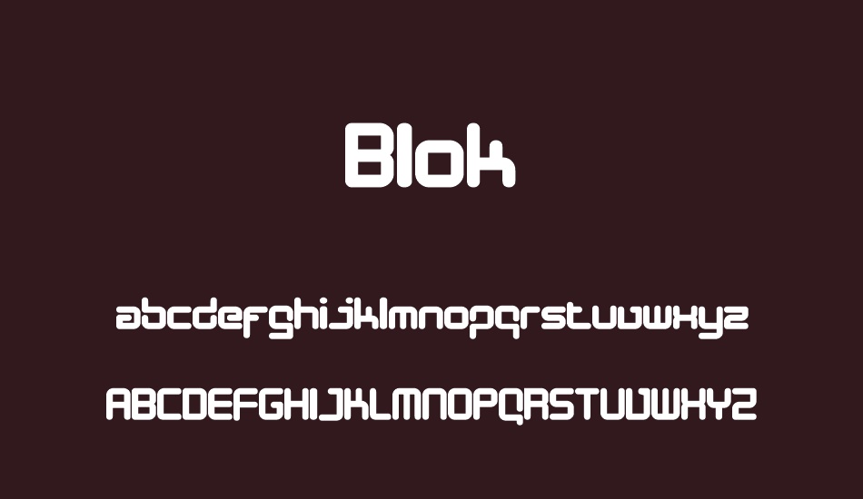 blok font