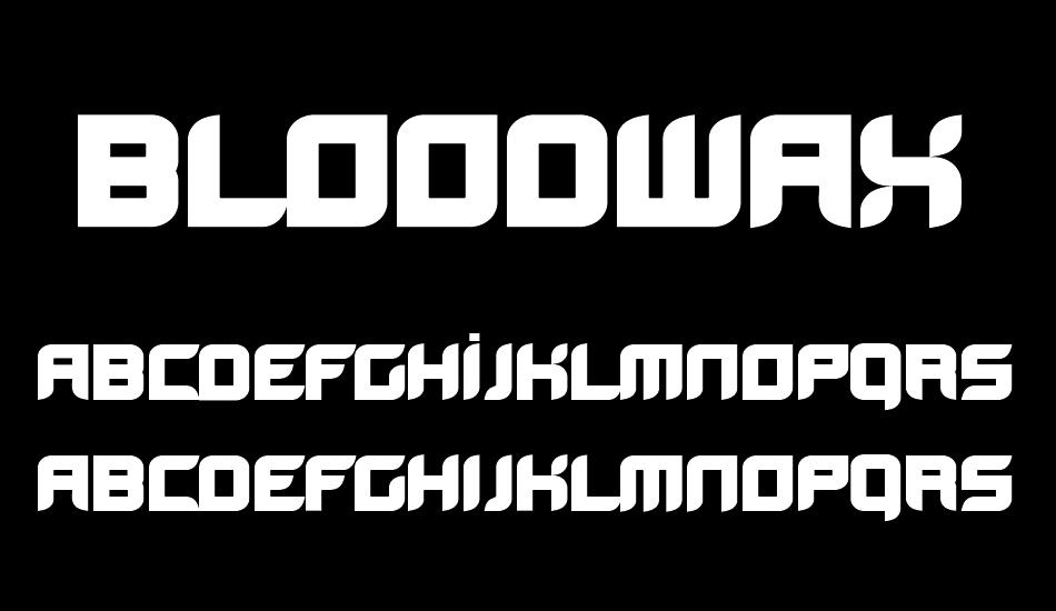 bloodwax font