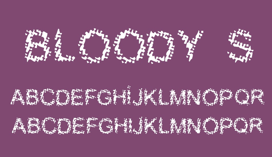 bloody-shrapnel- font