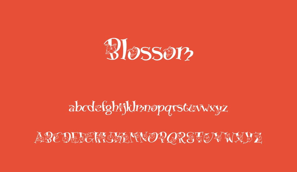 blossom font