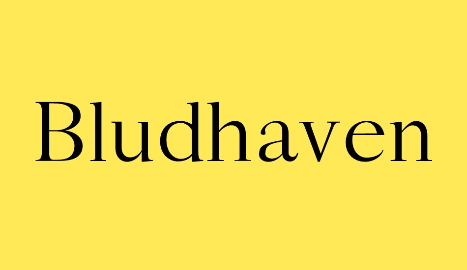 bludhaven font big