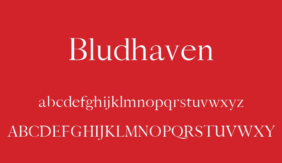 bludhaven font