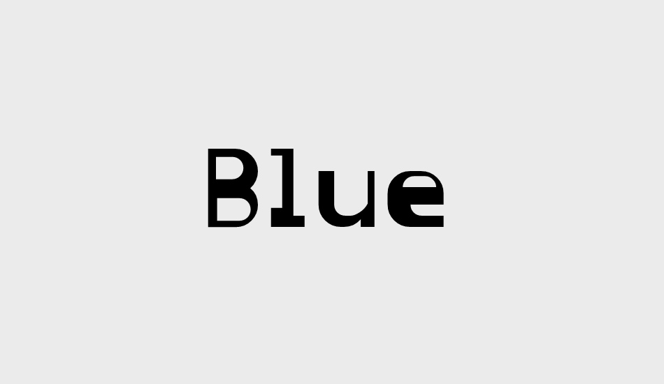 blue font big