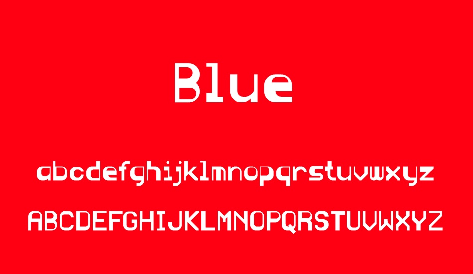 blue font