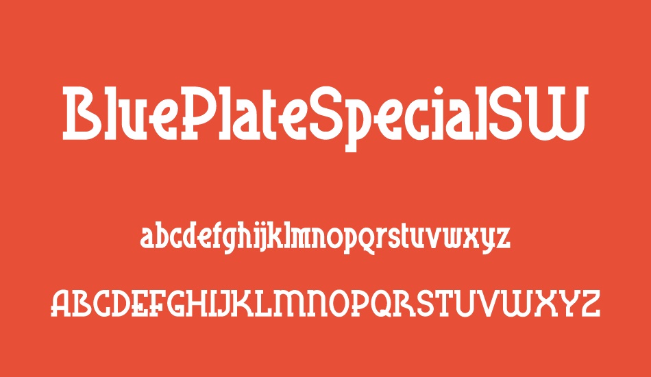 blueplatespecialsw font