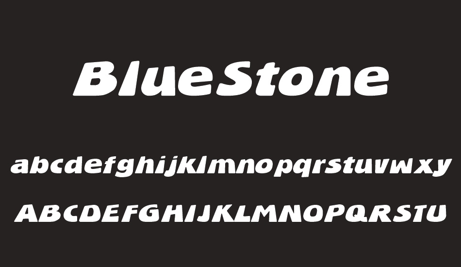 bluestone font