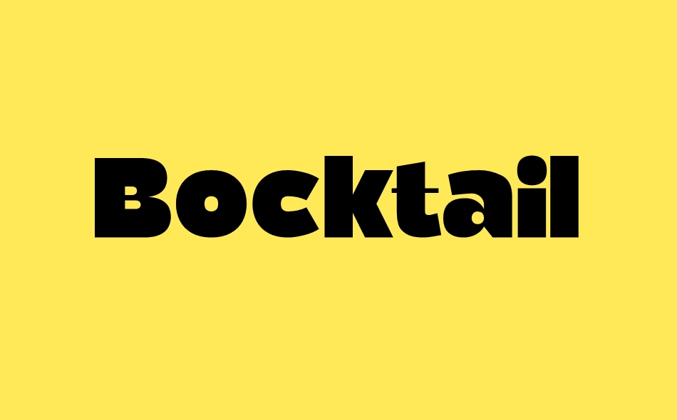 Bocktail font big