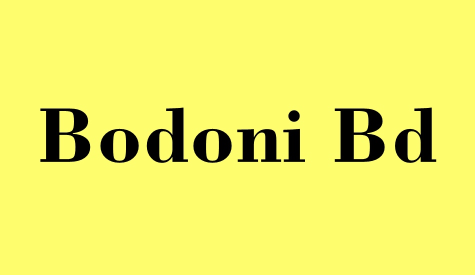 bodoni-bd-bt font big