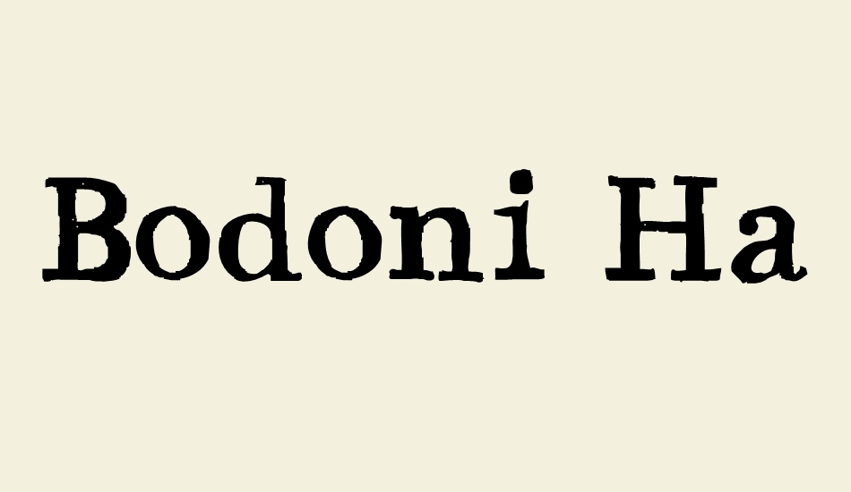 bodoni-hand font big