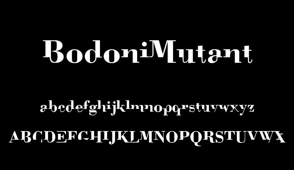 bodonimutant font