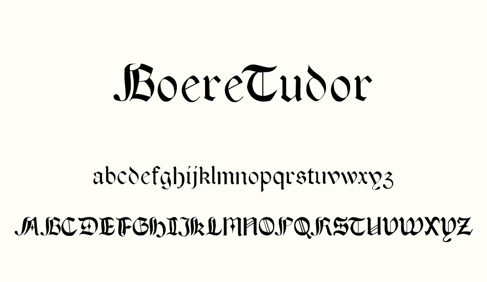 boeretudor font