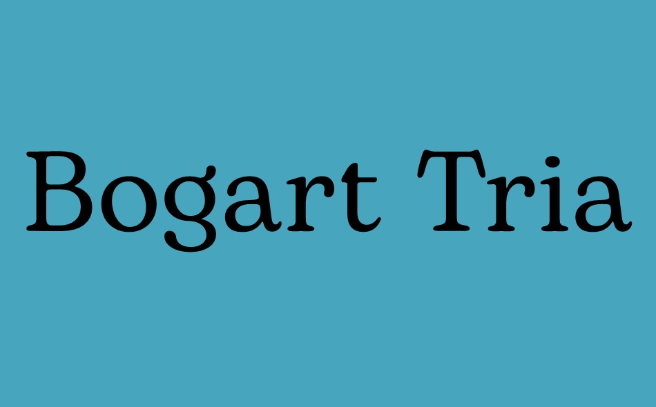 Bogart font big